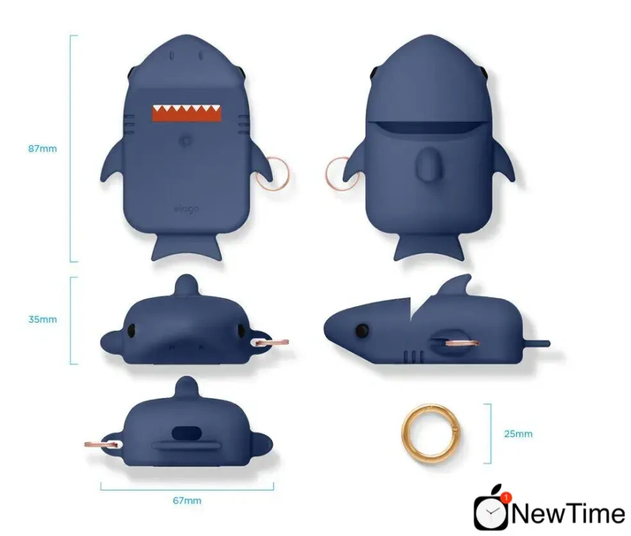 Elago Shark Case Jean Indigo for Airpods (EAP-SHARK-JIN) 